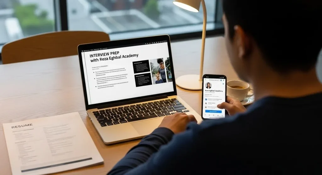 لینکدین آکادمی کدنویسی رضا اقبال